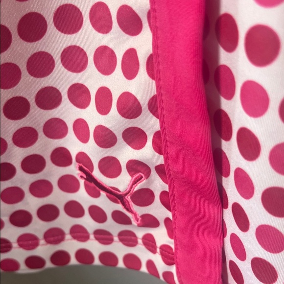 Puma Pink Polka Dot Mini Skort Size Small - Picture 3 of 6